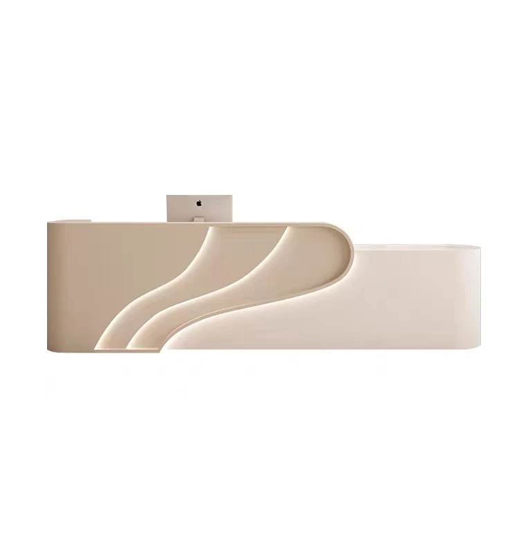 

Customized.Cream Style Beauty Salon bar Minimalist Modern Company Front Desk Reception Custom Clothing Dance Room Cashier Baking