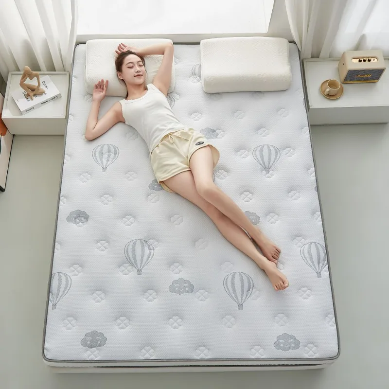 Latex Memory Cotton Mattress for Student Dormitory, Thick and Breathable, Single Apartment Bedroom Mattress Portable Bed