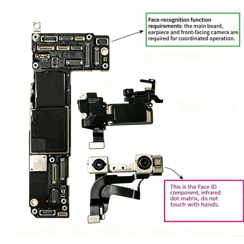 100% Working Unlocked Mainboard for iPhone 12 Pro Max 12Pro Motherboard Clean ICloud With/NO Face ID Support Update Logic Board