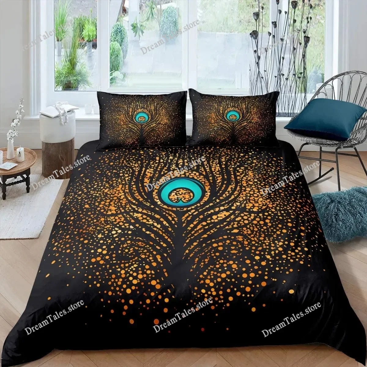 

Tree of Life Duvet Cover Set Polyester Comforter Cover King Queen Full Size for Kids Boys Girls Bedding Set with Comforter Cover
