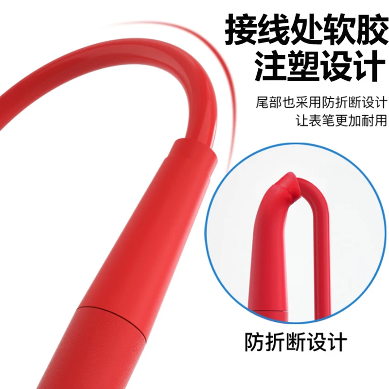 高品質のステンレス鋼マルチメータテストリード,4つのテストチップ,デジタルマルチメーターテストケーブル用のスポンジ