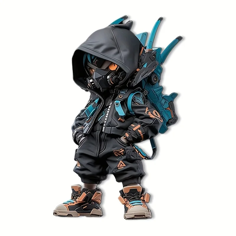 Vinyl Car Decals - Durable Waterproof Stickers for Vehicles, Motorcycles and Laptops - Cartoon Character Design