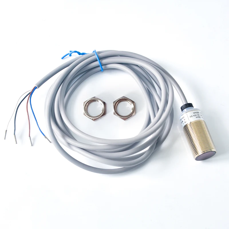 FGYM18-10NF-B Circular Photoelectric Sensor Switch Sensor Red Light Eye Ranging10cm Background Suppression Diffuse Reflection