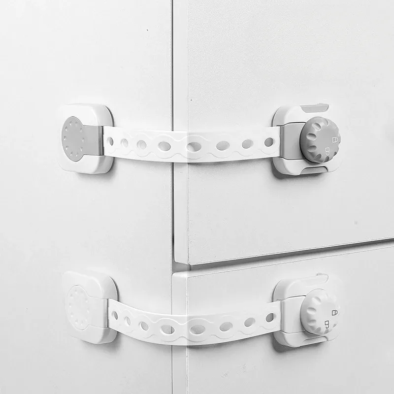 2/6pcs Baby Safety Locks Multifunctional Drawer Cabinet Lock Anti-Pinch Window Sliding Door Child Safety Lock