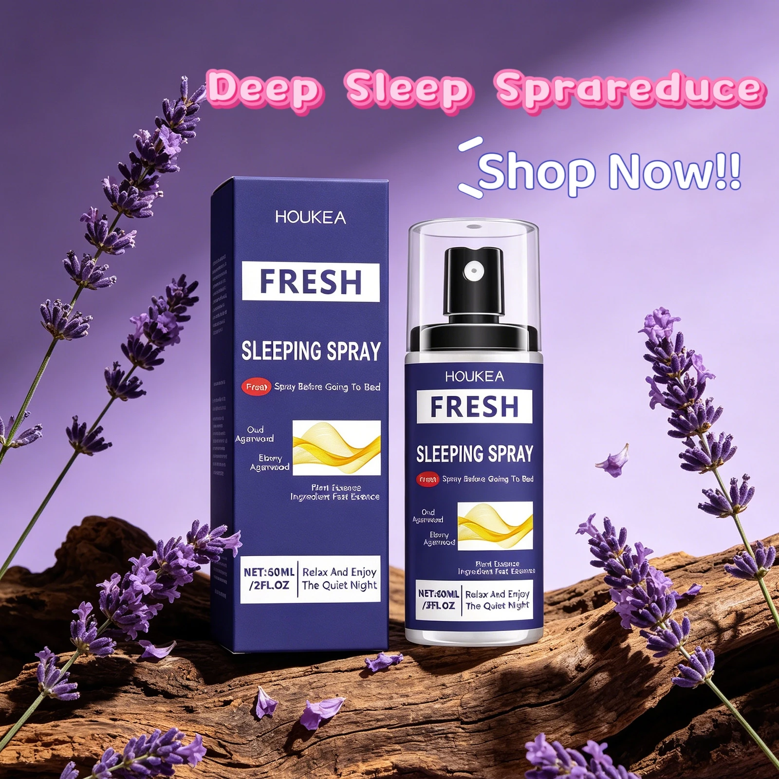 Spray de Lavanda Houkea para D - Lavender Pillow Spray reseña y precio