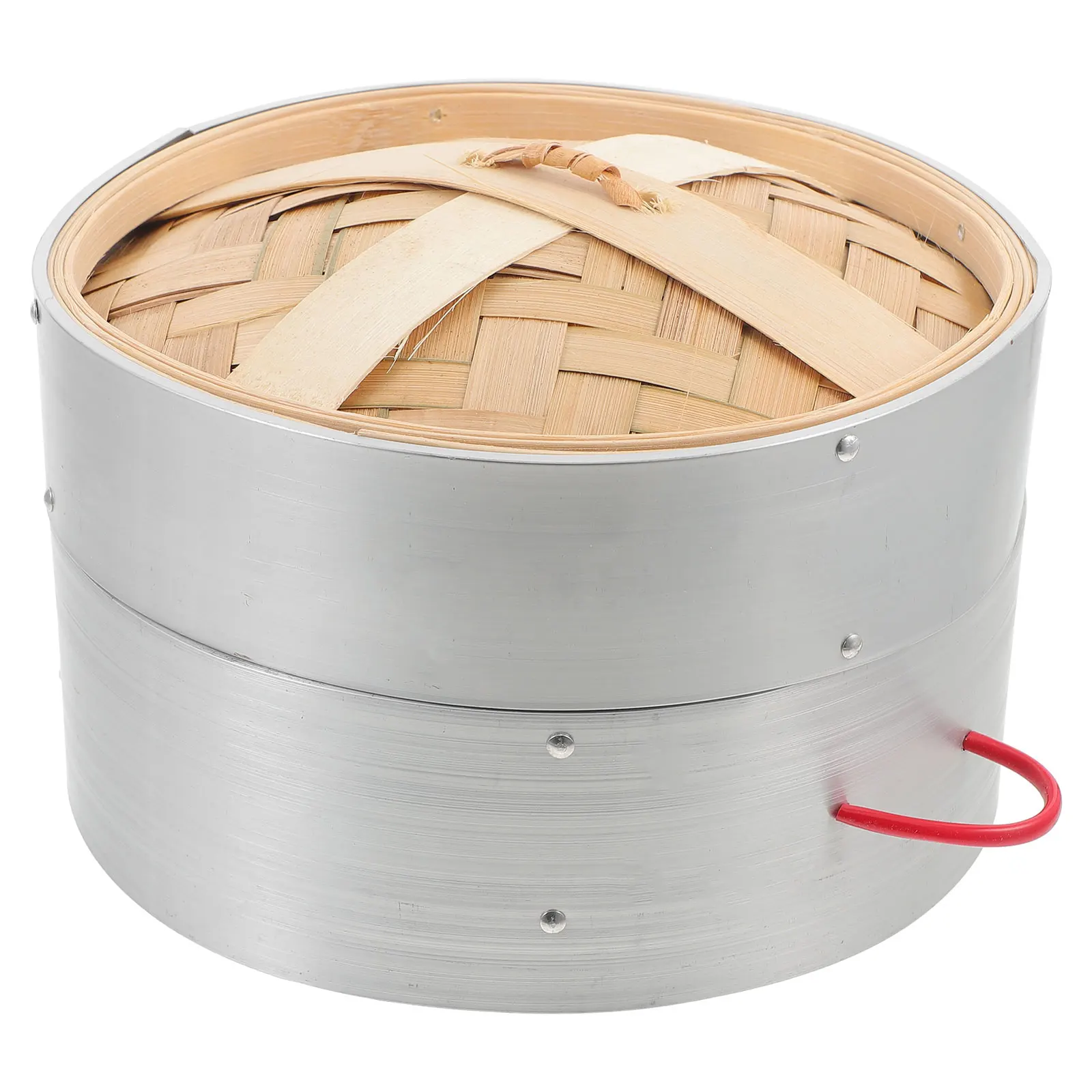 

1 Set Bamboo Double Handle Large Food Kitchen Cooking Basket For Dumplings Buns Fish Beef Bamboo Steamer Basket Vegetable Bun