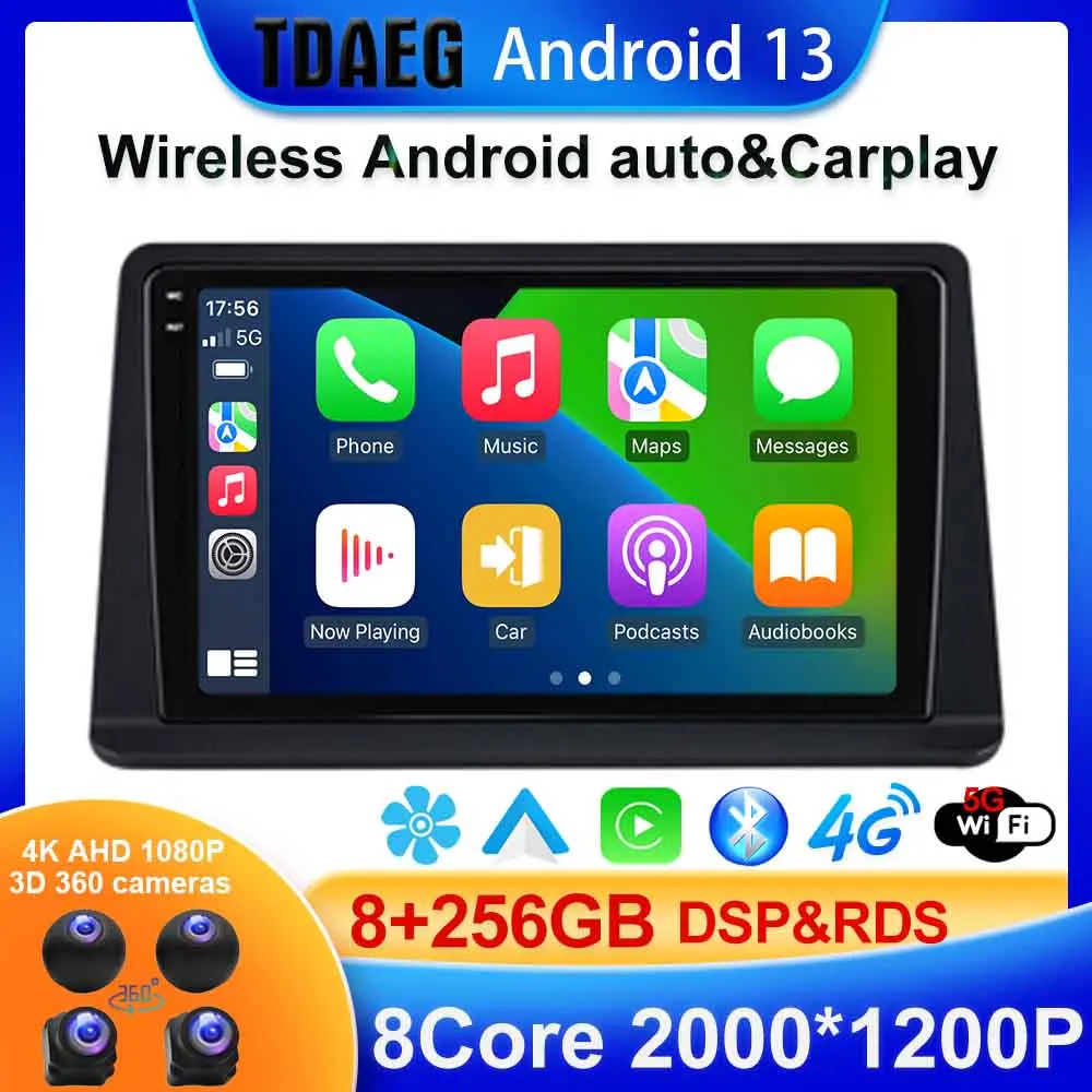 

Мультимедийная магнитола 2 Din, Android 13, 8 + 256G, GPS, для Mitsubishi Pajero Montero V31 Cheetah Kingbox GPS