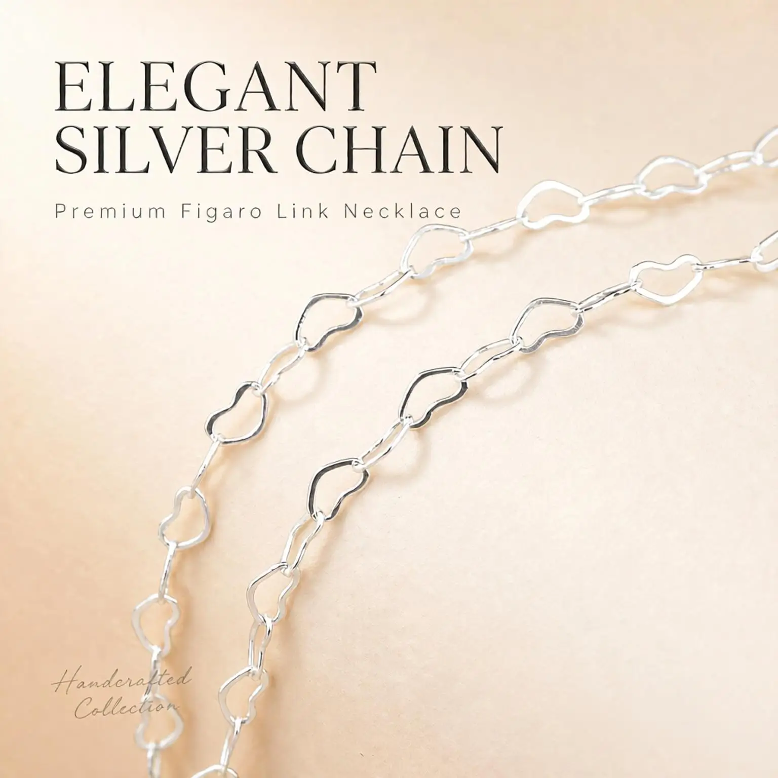 925 Sterling Silver Cute Heart Chain Necklace Men Women 16