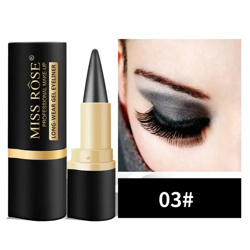 Permanent Gel Black Long-Lasting Eye liner Pen Makeup 24-Hour Waterproof Shadow Eyeliner Pencil Kajal Eye Shimmer Cosmetics