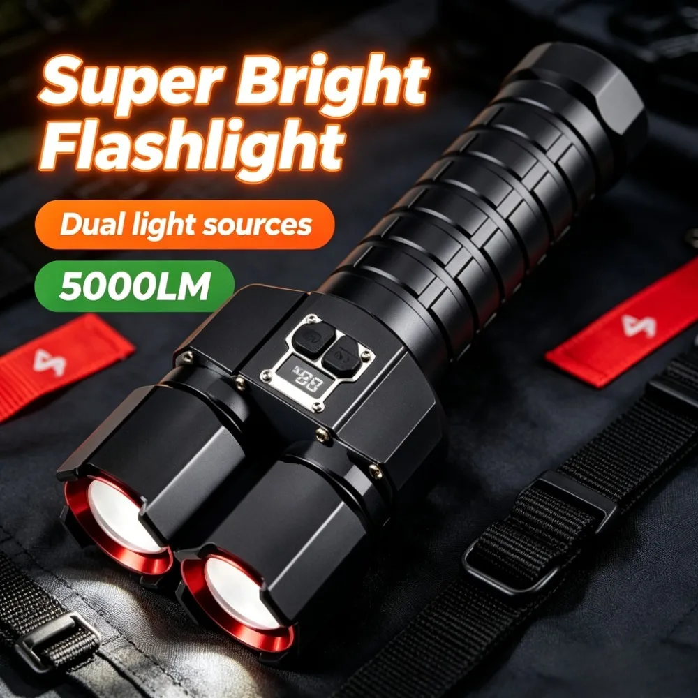 super-bright-long‑range-led-flashlight-white‑yellow-dual-beads-torch-high‑capacity-battery-for-outdoor-camping-hiking-night-use