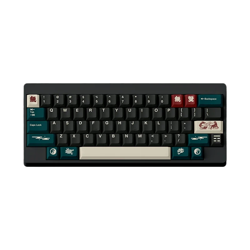

Guofeng keycap, unparalleled R2 five-sided, hot sublimation PBT night devil