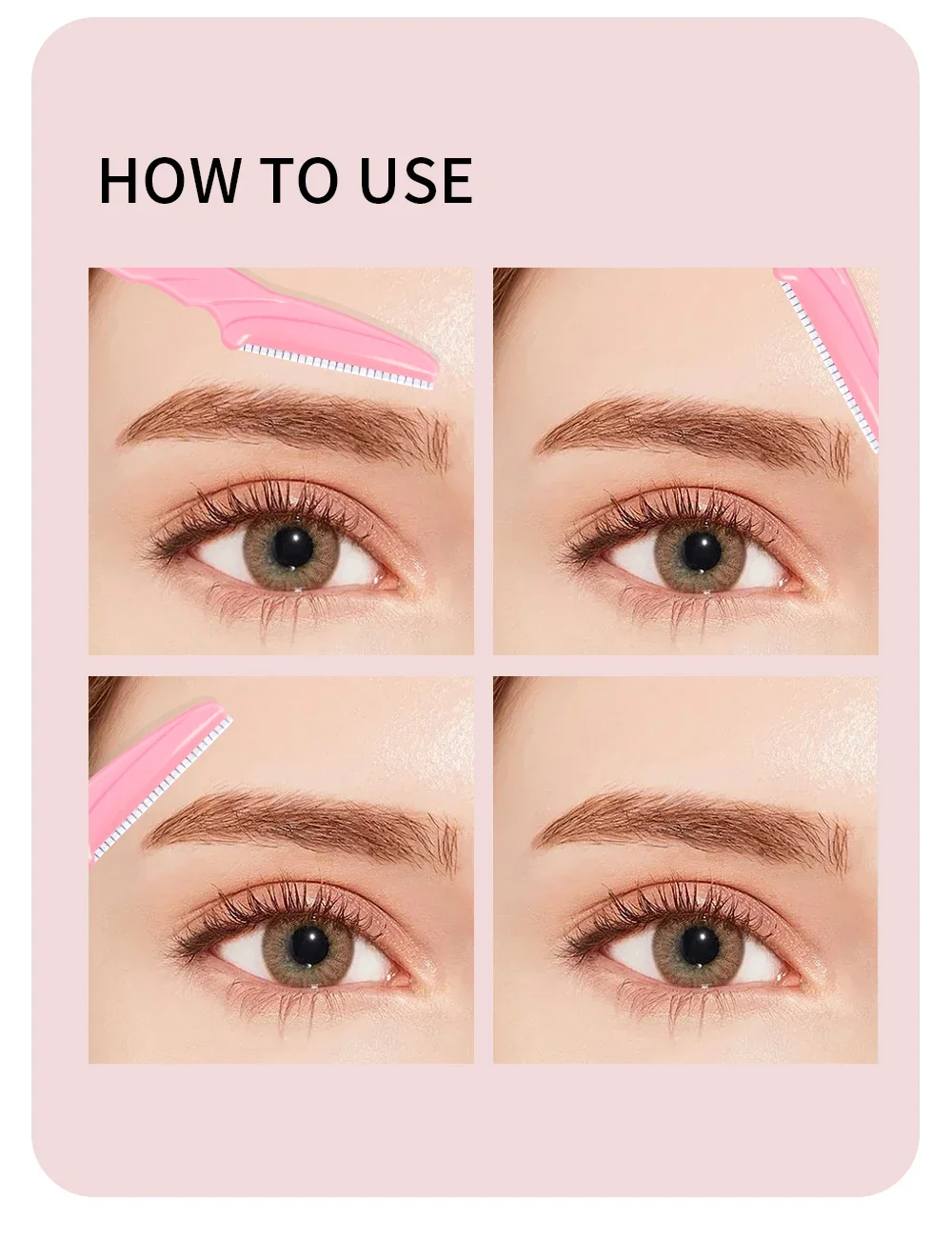 Eyebrow Trimmer Eyebrow Razor Safety Face Shaver Eye Brow Shaper Portable Blades Hair Removal Cutters for Woman Cosmetic Tools