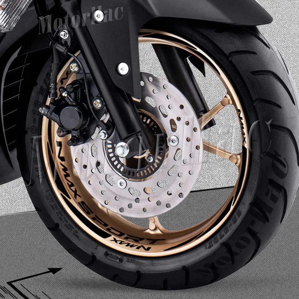 Motorcycle Wheel Sticker Rim Decal Scooter Stripe Tape Accessories Waterproof For NMAX nmax 125 155 160 nmax160 NMAX155