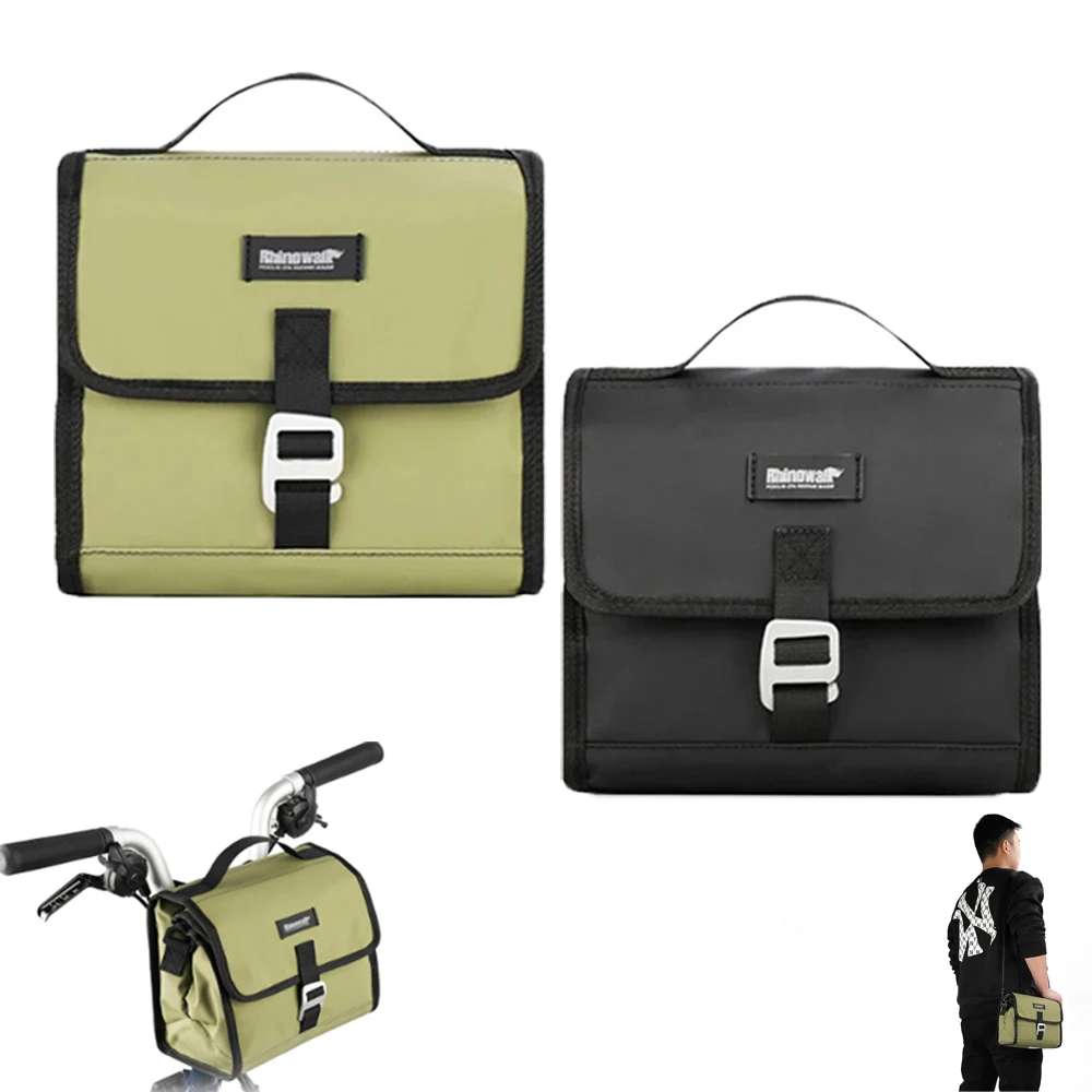 Bicycle Handlebar Bag Multi-functional Front Pocket Tool Bag Single Shoulder Bag Frame Pocket for Bike Storage Bag Briefcase Bag
