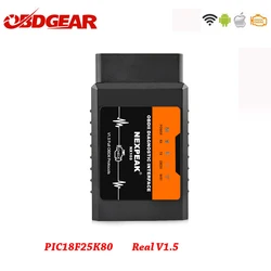 Elm327 V1.5 WIFI OBD2 Reader lector de código de Chip ELM 327 OBDII V1.5 herramienta de diagnóstico diésel/gasolina en Android/ IOS escáner Coche