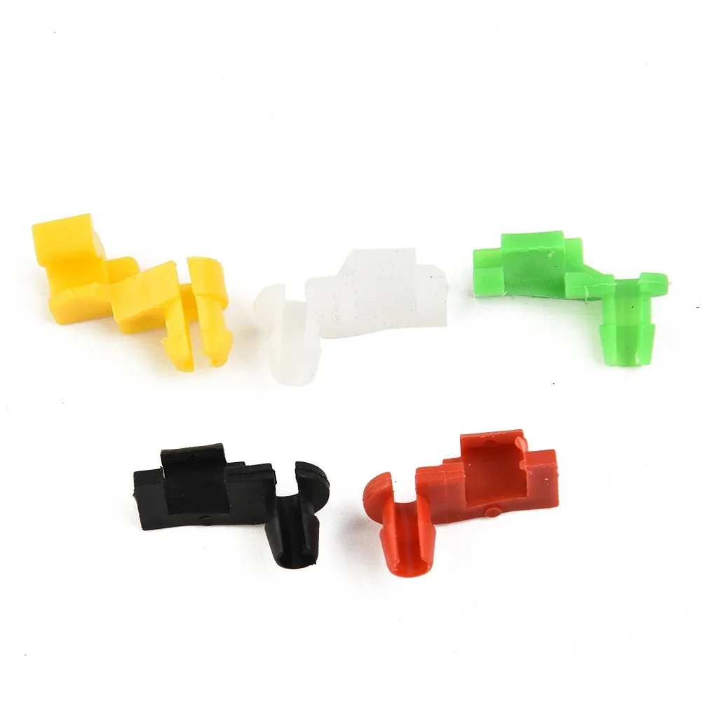 High Quality Fastener Clip Rivets Side Skirts 24pcs 5mm Car Door Lock Rod Parts Plastic Replacement Accessories