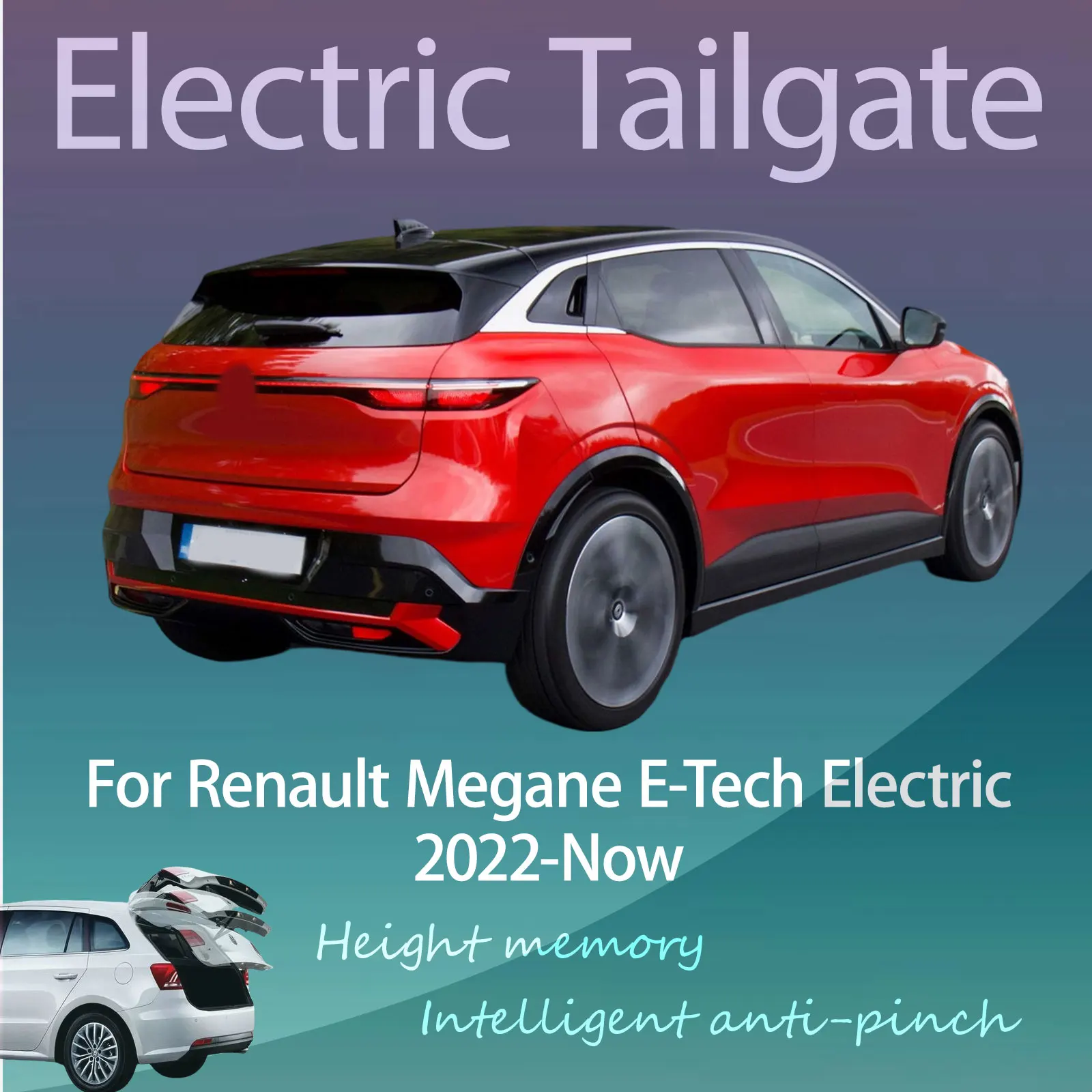 For Renault Megane E-Tech Electric 2022-Now Electric Modified Tailgate Intelligent Height Automatic Lifting Key-Controlled