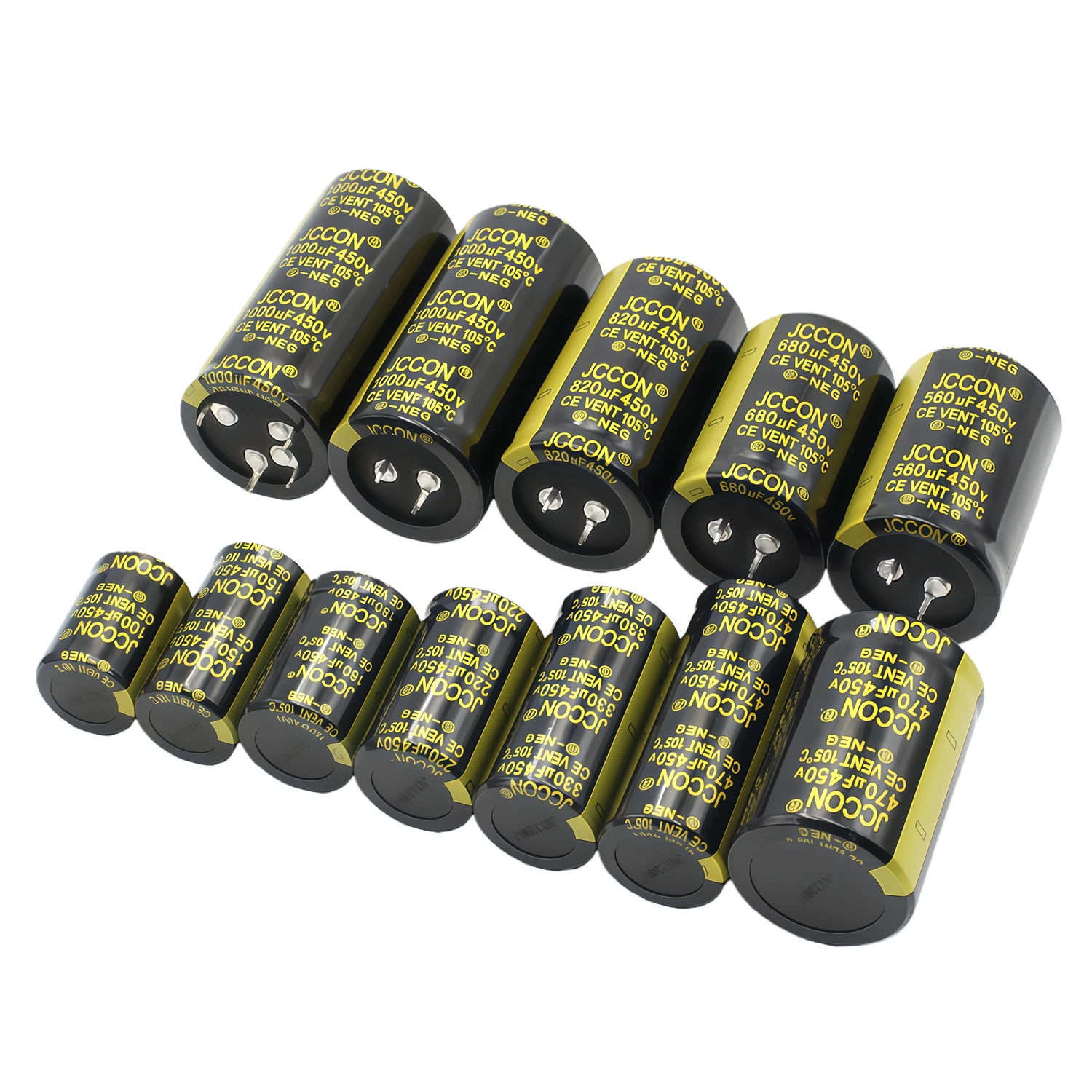 1pcs JCCON 450V 100uf 150uf 180uf 220uf 330uf 470uf 560uf 680uf 820uf 1000uf 450 V Ultrasonic Welding Machine Inverter Capacitor