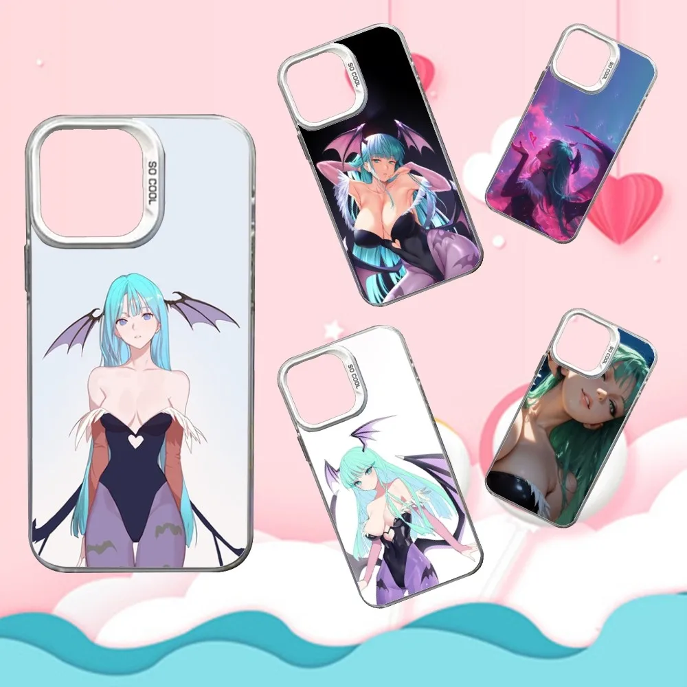 

Game D-Darkstalkers Phone Case For iPhone 16,15,14,13,12,11,Mini,Pro,SE,MAX White Matte Shockproof Cover
