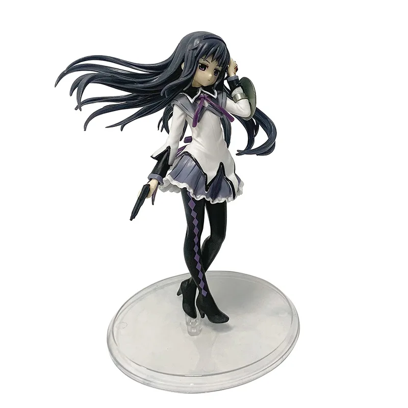 Puella Magi Madoka Magica Akemi Homura ตัวเลขการกระทําอะนิเมะ 17 ซม.รูป Pvc Collection เครื่องประดับเดสก์ท็อปตกแต่งของเล่น