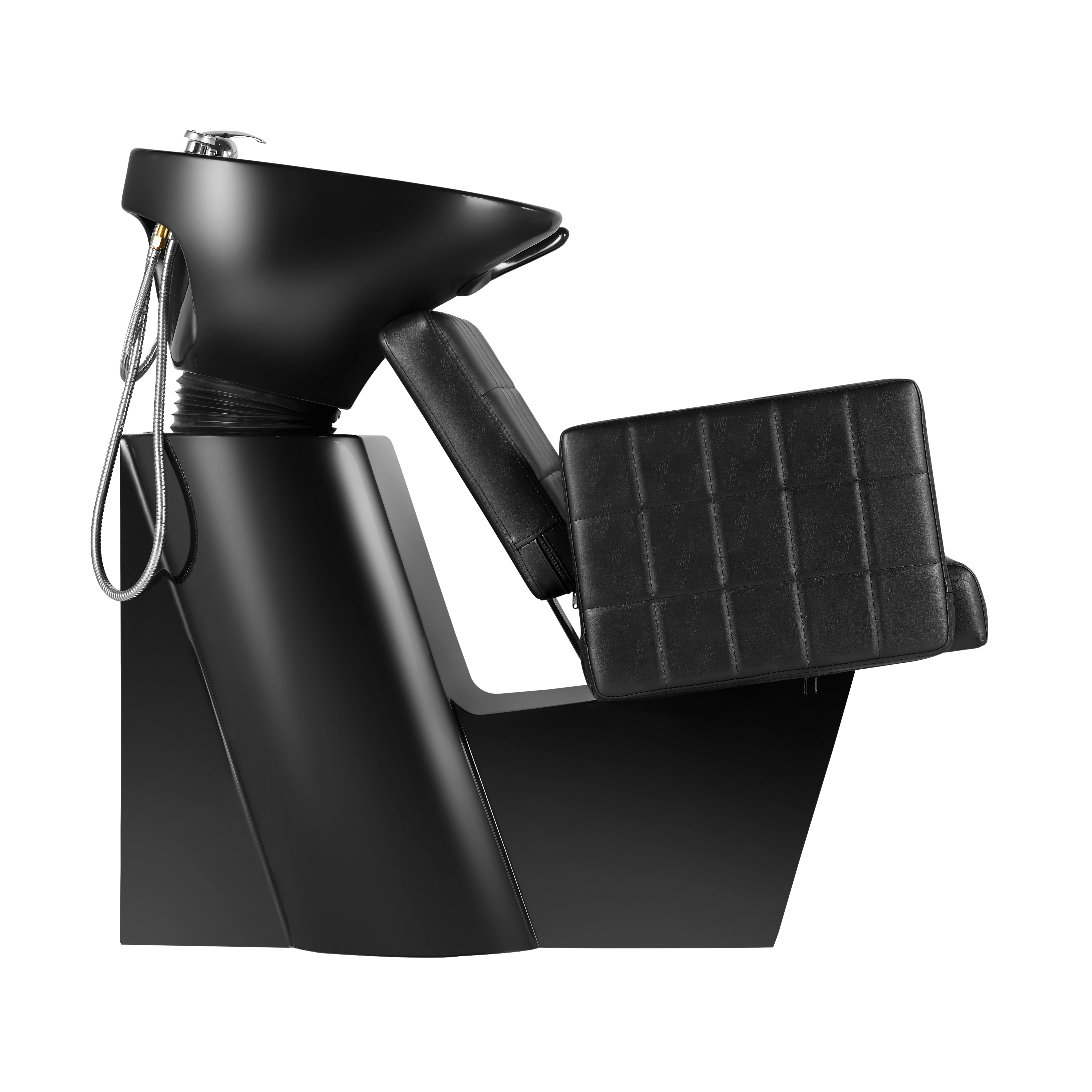 

Brown And Black Stripe Shampoo Chair For Sale;Hairdressing Beauty Equiment For Hair Salon;Good Selling Wash Unit Styling Chair