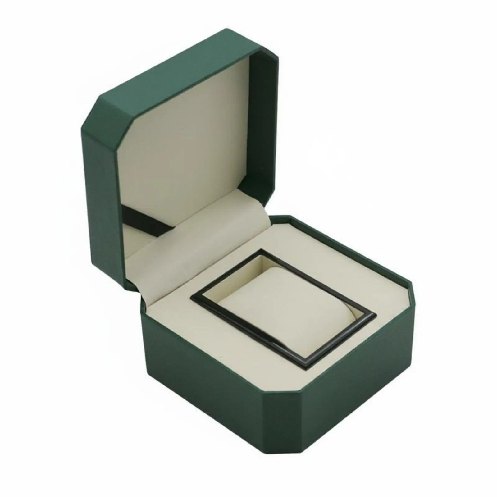 Unique Curved PU Leather Watch Storage Case Customized Jewellery Packaging Box for Room Accessories