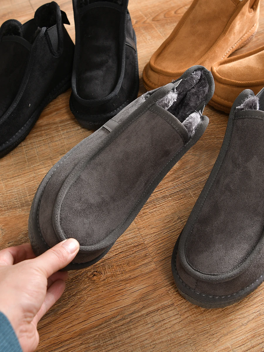 fleece-lined-snow-boots-men's-casual-versatile-rubber-sole-anti-fur-booties-warm-low-heel-mid-calf-winter-fashion-boots