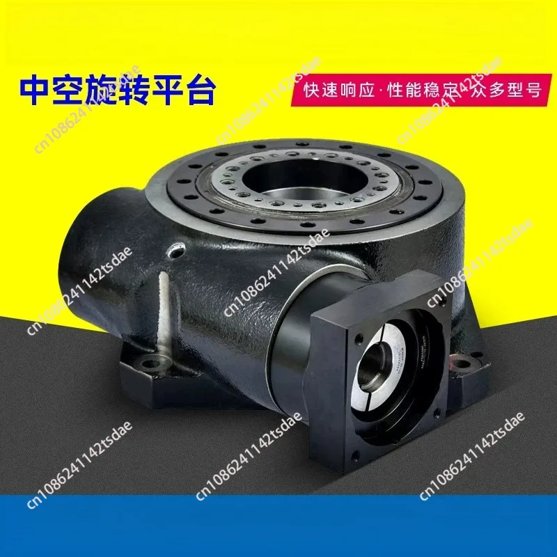 Heavy duty hollow rotating platform gear reducer large aperture hollow numerical control turntable high precision cam servo