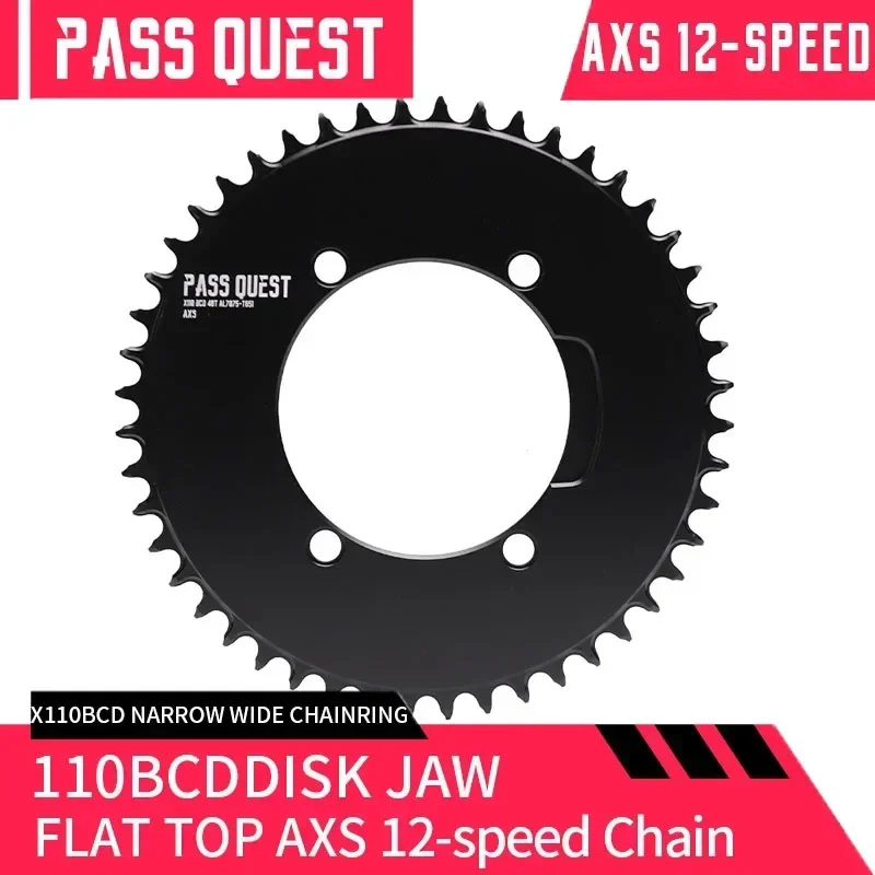 

PASS QUEST-X110 BCD 4-Claw disk jaw Narrow Wide chainring and fo AXS 12speed chain only for mtb bicycle bike parts