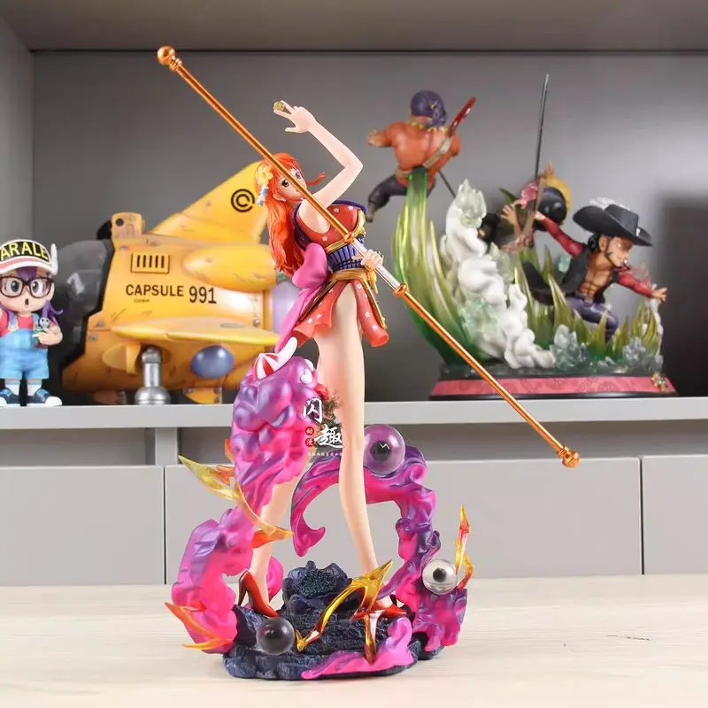 30cm Nami modelo figura de acción de una pieza una pieza Samurai Nami estatuilla periférica de animé PVC GK estatua Figuras adornos Juguetes