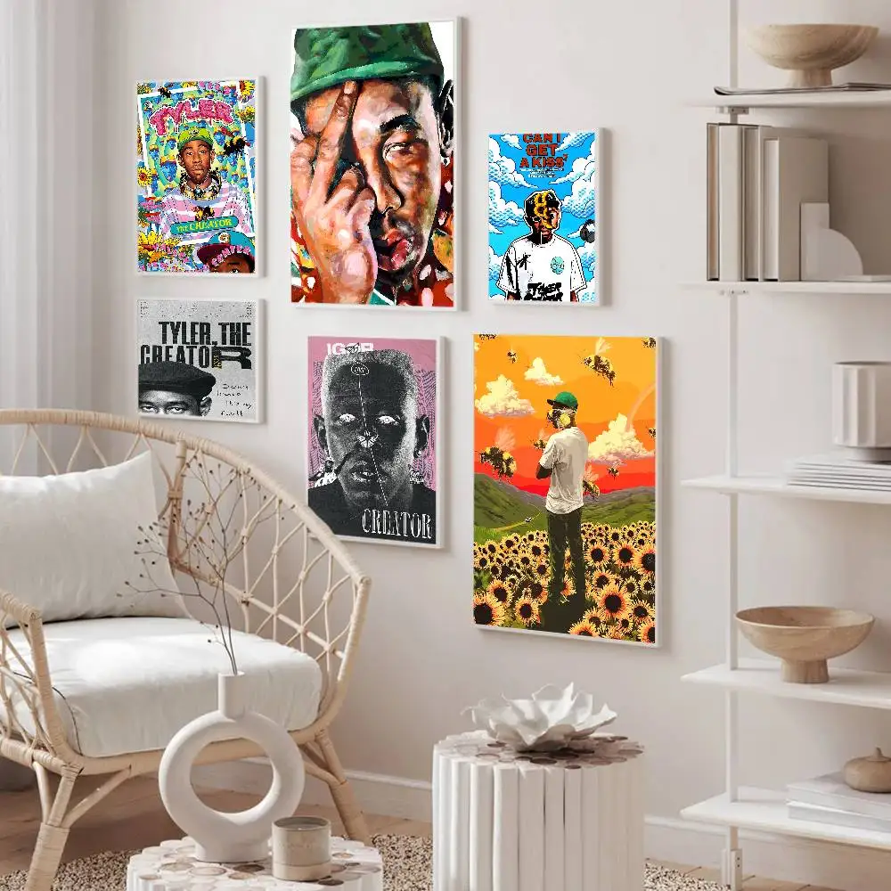 Rapper T-Tyler T-The C-Creator Classic Vintage Posters Vintage Room Home Bar Cafe Decor Nordic Home Decor view 2
