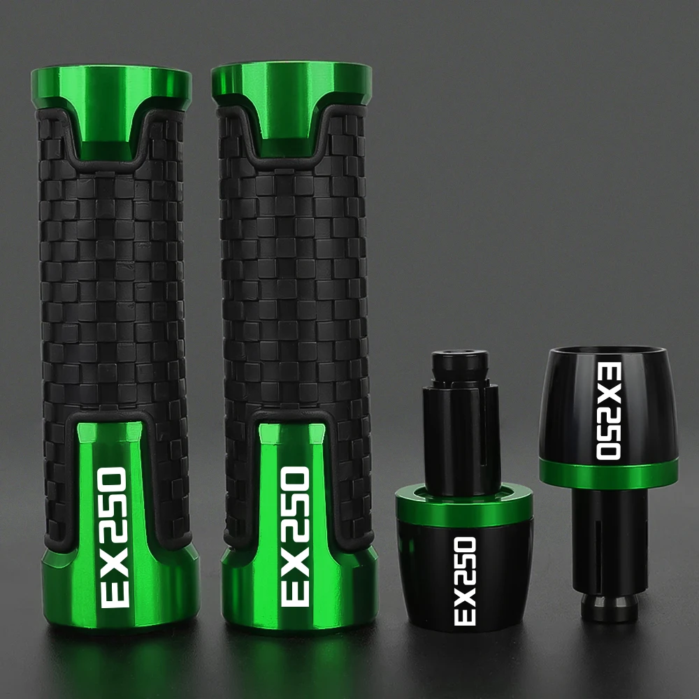 

For Kawasaki EX250R EX250G EX250C EX250E EX250H EX250J EX250L EX250M Handle Bar Ends Hand Grip Handlebar End Caps Grips