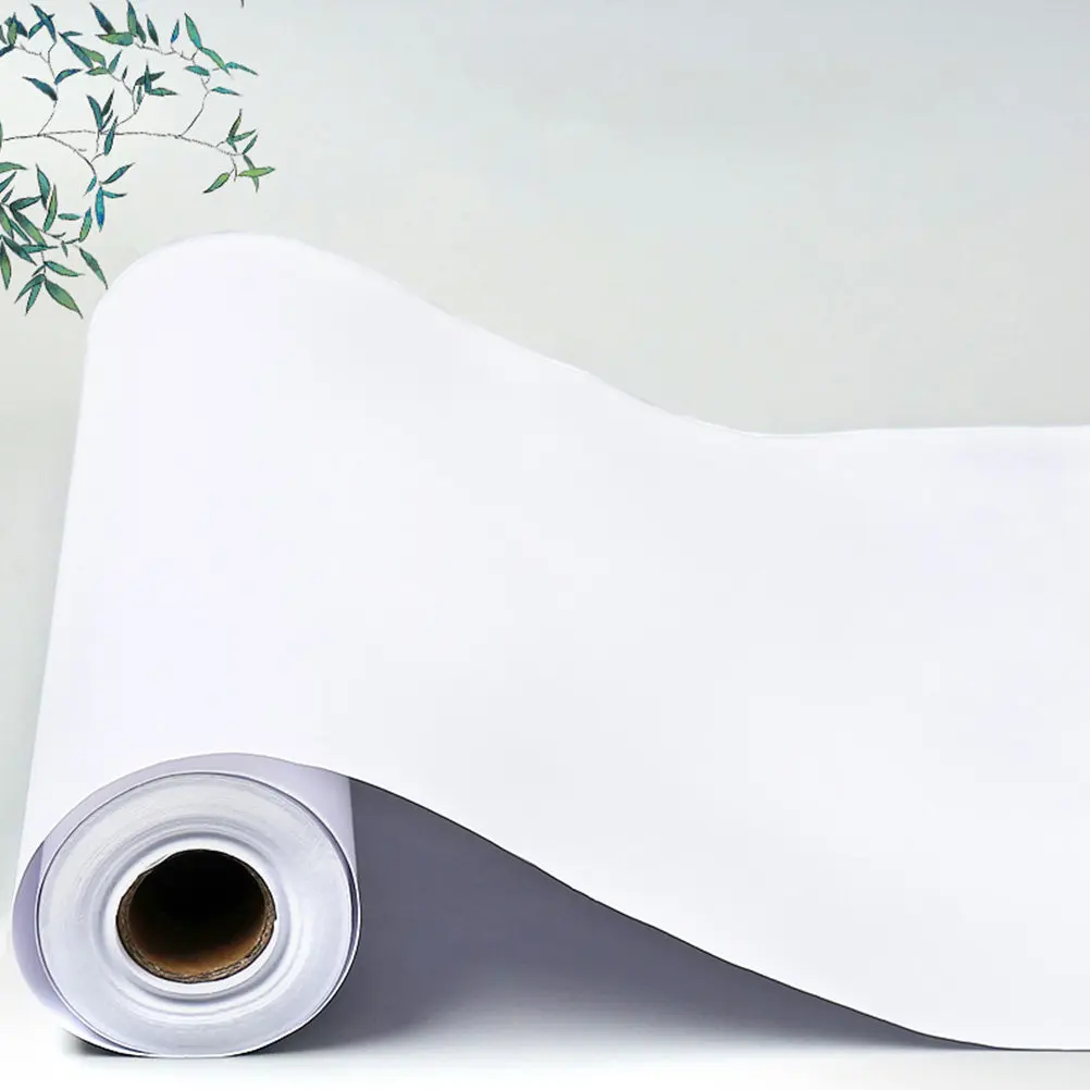 1 rollo de papel de dibujo en blanco, rollo de papel resistente para pintar, dibujar, garabatear, letras, números, proyectos de manualidades, papel para dibujar
