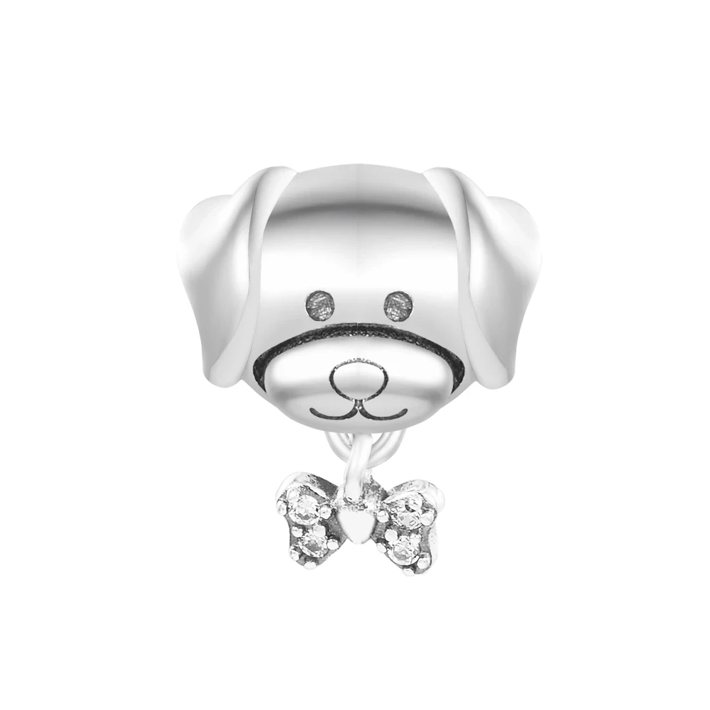 Pet Dog & Bone Charm Free Shipping 2022 Bracelets Components Valentine's Day Charm S925 Sterling Silver Couple Pendant