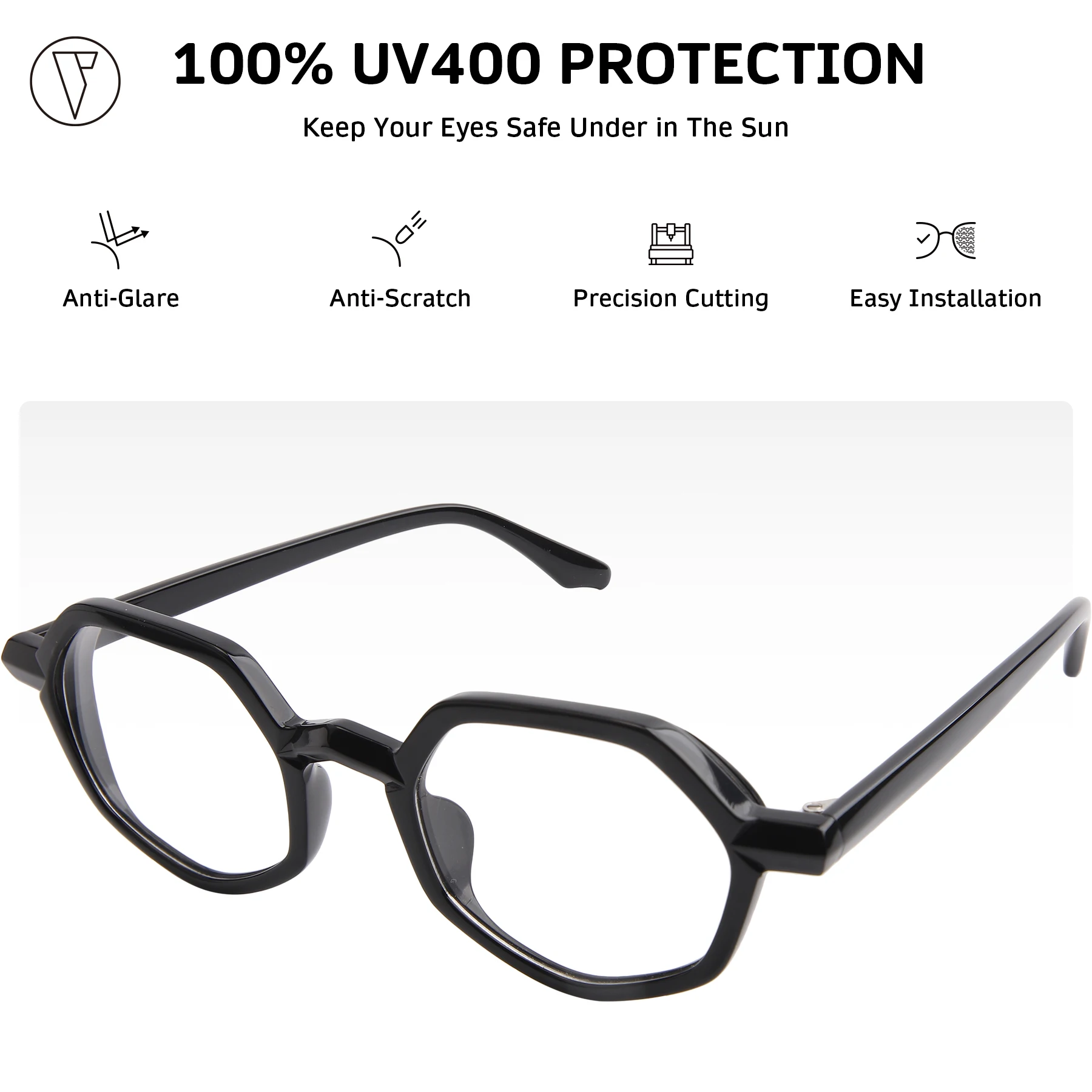 نظارات شمسية/نظارات طبية مخصصة من ONDEX، عدسات مستقطبة أنيقة UV400، عدسة فوتوكروميك، طاقة شخصية-1.00 إلى-8.50