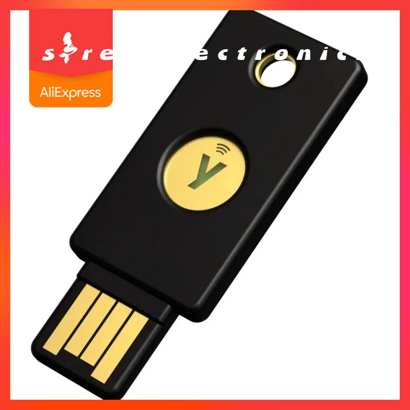 Yubikey 5 NFC 2FA Security Key, Connect via USB-A or NFC, FIDO Certified Yubico Coinbase Protection