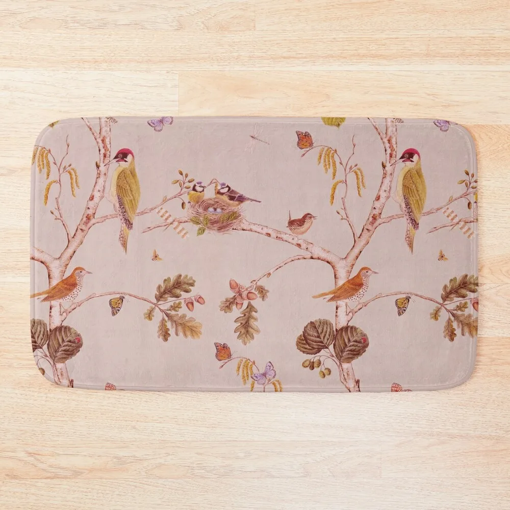 

vintage bird print Bath Mat Floors Carpets For The Bathroom Carpets For Bathroom Mats In The Bathroom Mat