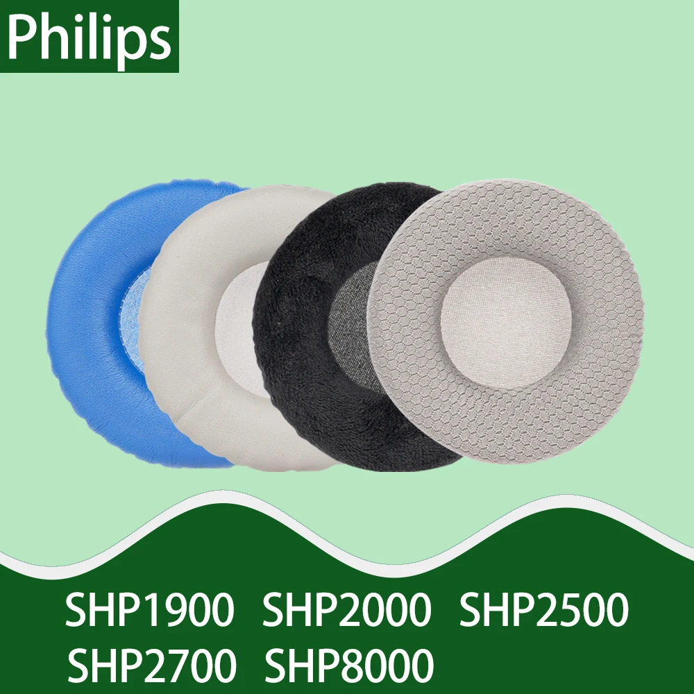 1 Pair Round Foam Earpads for Philips SHP1900 Headphones SHP2000 SHP2500 SHP2700 SHP8000 Ear Cushions Replacement Headset Cover