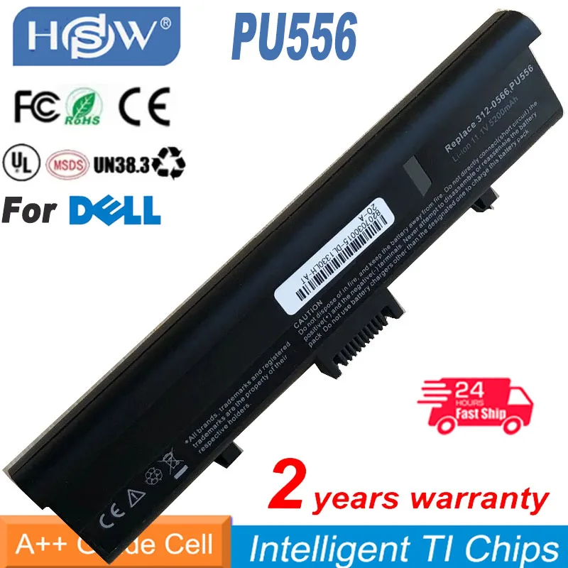 HSW 6-ячеечный Аккумулятор для ноутбука XPS 1330 для Dell M1330 1318 312-0566 312-0567 312-0739 451-10473 PU556 PU563 TT485 WR050