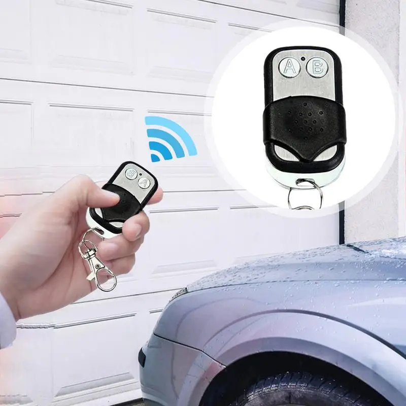 Garage Door Remote Control 433MHz Replacement Transmitter Garage Cloning Door Opener Keychain