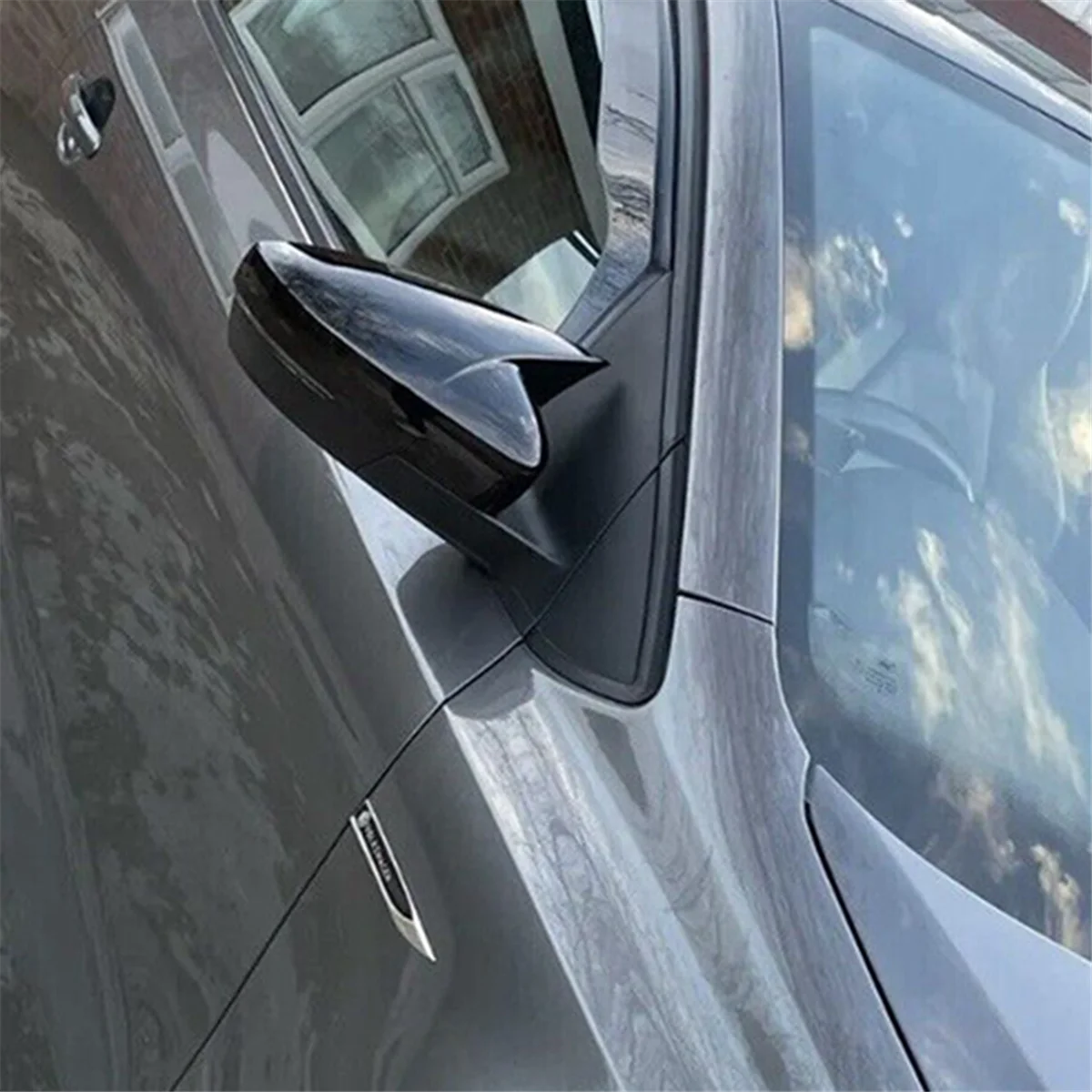 

Side Wing Mirror Cover Caps Ox Horn Style for VW Polo MK5 2009 - 2017 Rear View Mirror Cover 6R0857537B 6R0857538B