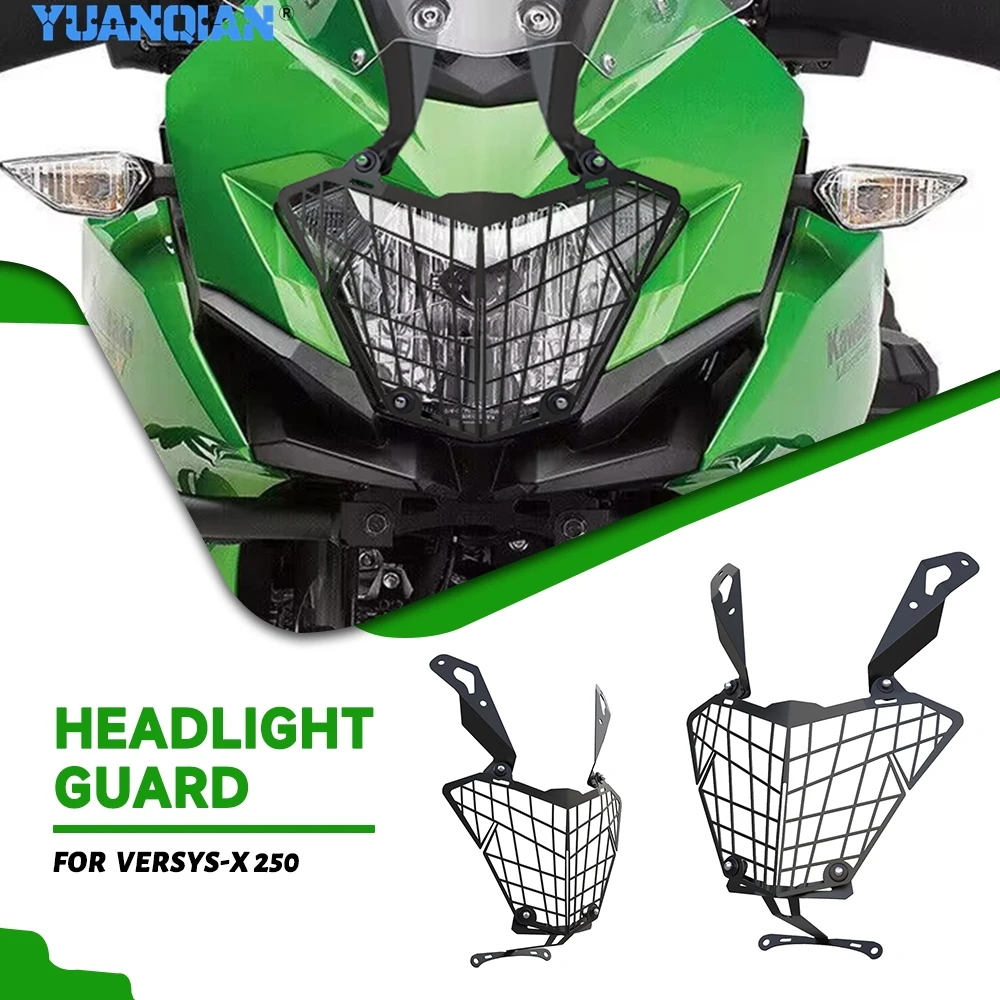 

Motorcycle Headlight Grille Guard Cover Protector For VERSYS-X 250 VERSYS-X 250 ABS VERSYS-X 300 VERSYS-X 300 ABS 2017-2023 22