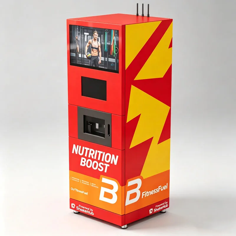 Protein Beverage Vending Machine Commercial Smoothie Kiosk with Digital Display for Fitness Business Customization