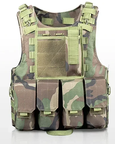 Gilet tactique de Camouflage pour enfants garçons, armure de Combat pare-balles, hauts, équipement militaire de plein air, uniforme de chasse des Forces spéciales