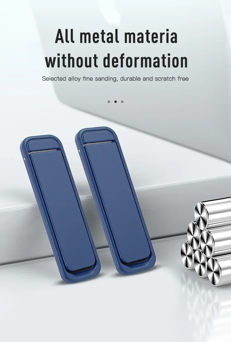 Bunter Metallhalter für Mobiltelefone, Streifenform, Aufkleber auf der Rückseite, einfache tragbare Handyhalterung für iPhone 16, 15, 14, Xiaomi – Detail 10