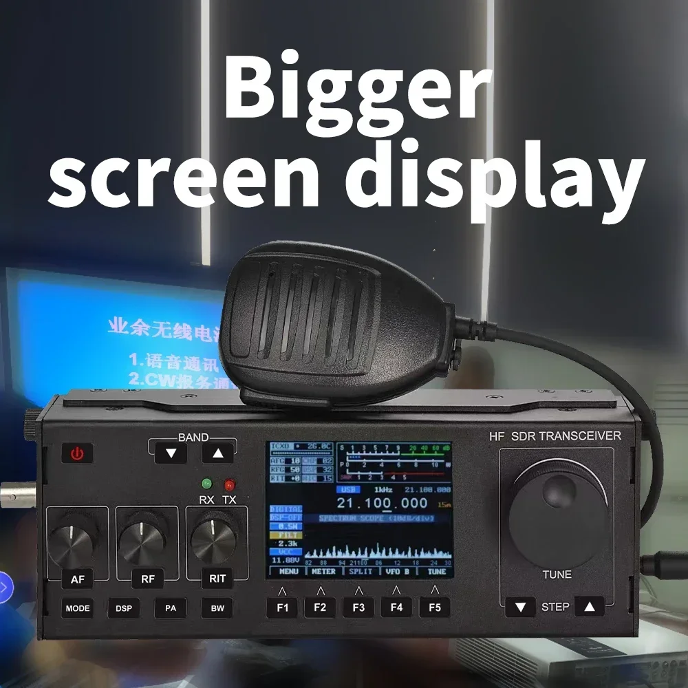 

NEW New HF SDR Transceiver RS-918 15W CB Radio 27MHz AM FM CW SSB FREE-DV RX 2MHZ-30MHZ TX ALL HAM HF BANDS Software Defined Rad