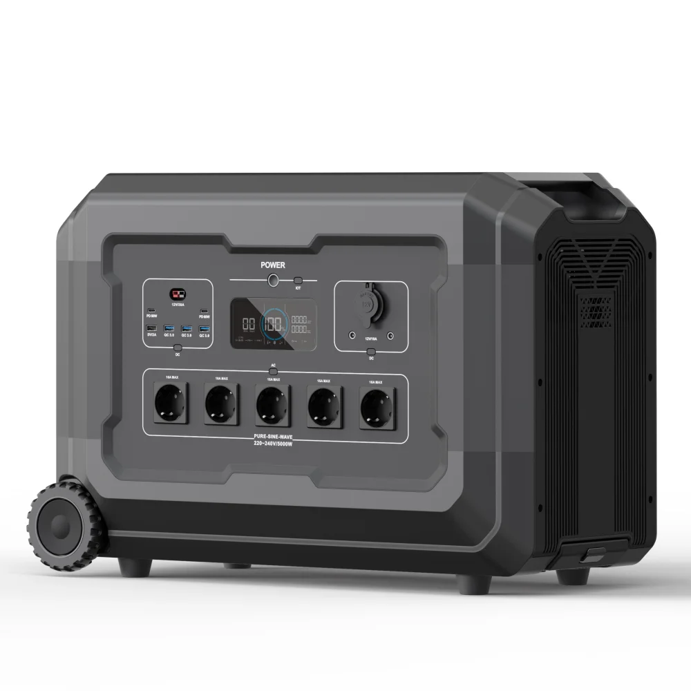 

Solar Energy System 3600w Portable Power Stations Rechargeable Backup Power
