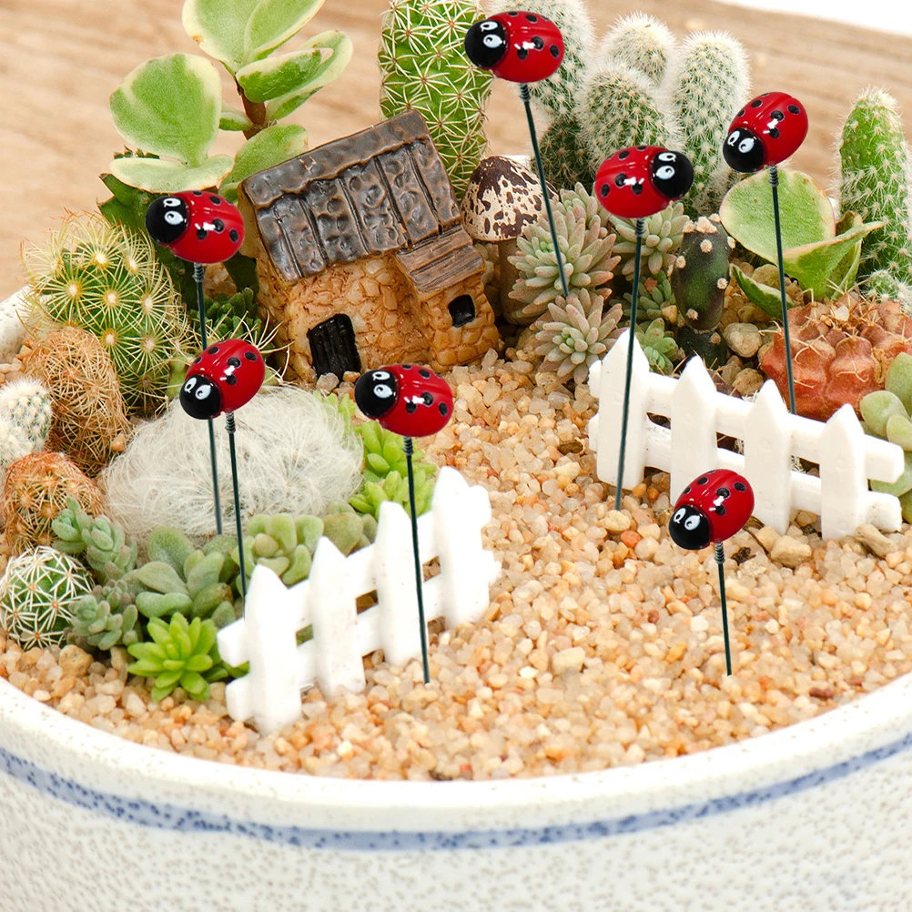 

10pcs Garden Stakes Decorative Lawn Ornaments Outdoor Yard Decor Plastic Insect RealisticGarden Decorations Weather