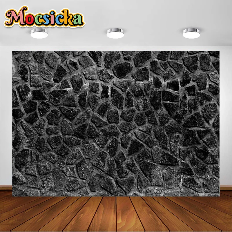 Mocsicka Abstract Traditional Stone Wall Pavement Textured Background Slate and Slate Made Rugged Stone Wall Backdrops