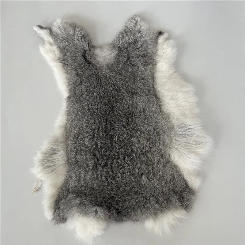 فرو الأرنب الطبيعي الجلد شعر أرنب حقيقي أرنب الجلد كله رقيق أرنب الجلد DIY بها بنفسك ديكور المنزل الملابس والاكسسوارات جودة عالية